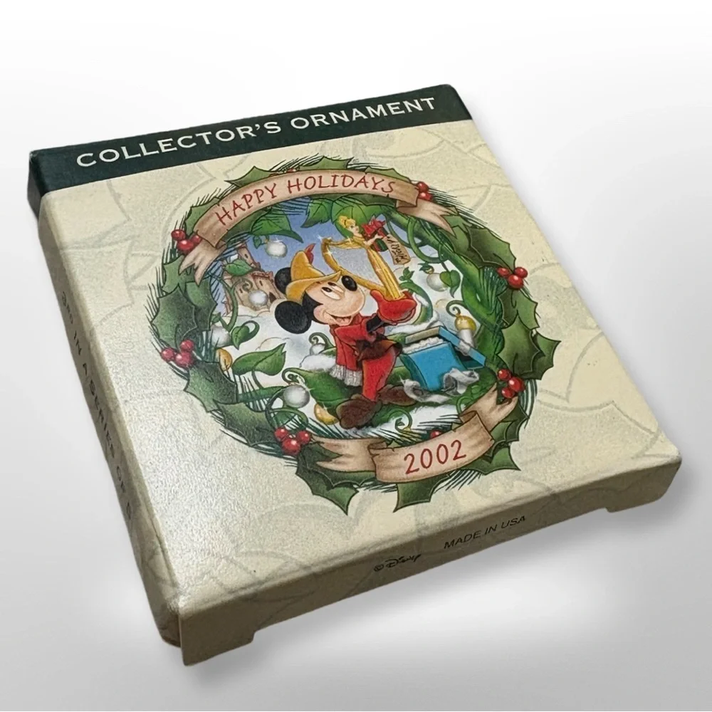 Disney 2002 Happy Holidays Collector's Plate Mickey and the Beanstalk Christmas
